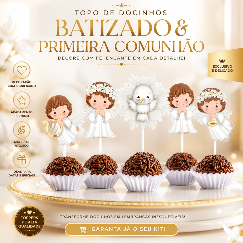 Aplique para docinho ou Tag Topper para docinho personalizado vários temas Batizado,Minnie,Mickey, Circo, Stitch