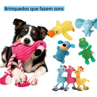 Brinquedo de Pelúcia  Estridente para Cães e Gatos - Resistente à Mordida com Som para Li…