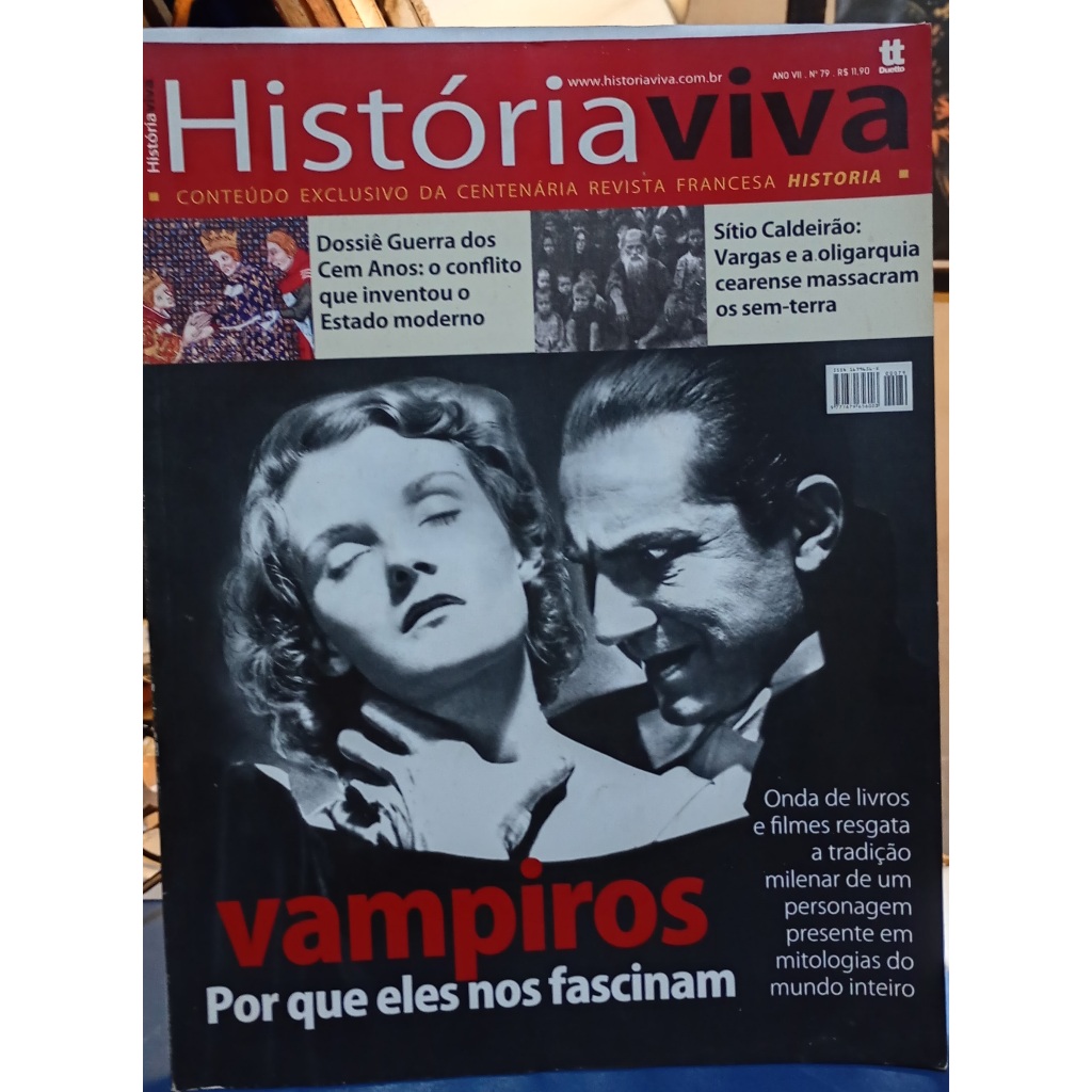 Revista História Viva -  nº 79 - Vampiros: por que eles nos fascinam - - Editora Duetto