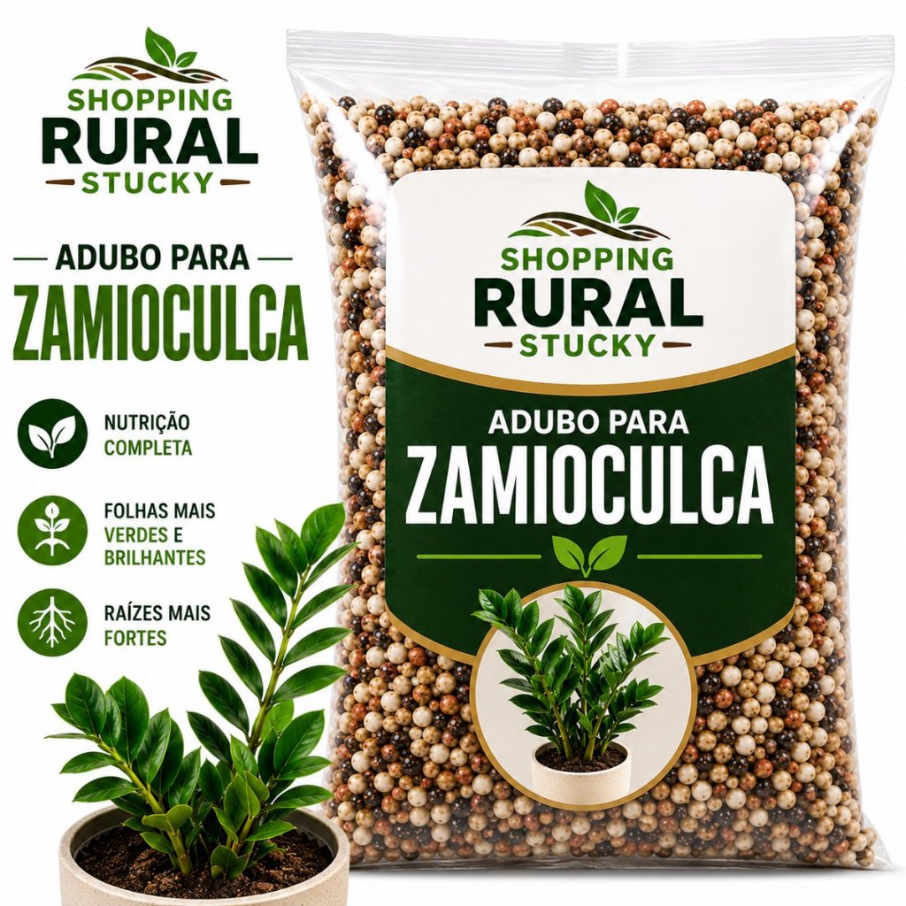 NPK Zamioculca Adubo Fertilizante Folhas Verdes Vigorosas Resistentes Plantas