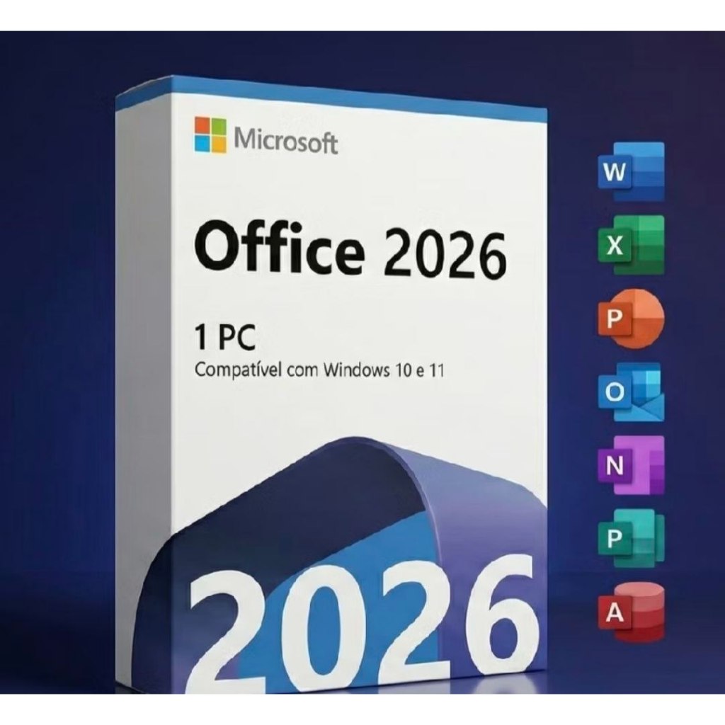 Microsoft Office 2026 Original Profissional Entrega Física Nota Fiscal