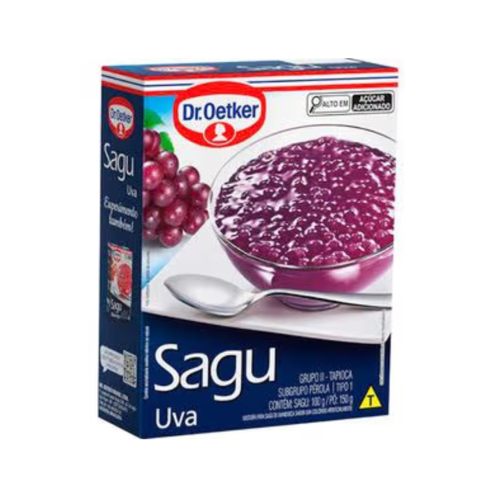 Multi-pack Sagu Em Pó Uva Dr. Oetker 250g
