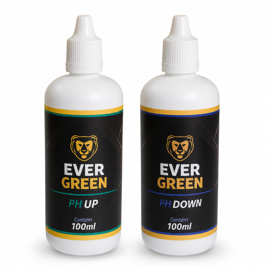 Kit 2 Regulador De PH Para Hidropônica Cultivo Orgânico Mineral PH Up Ph Down 100ml