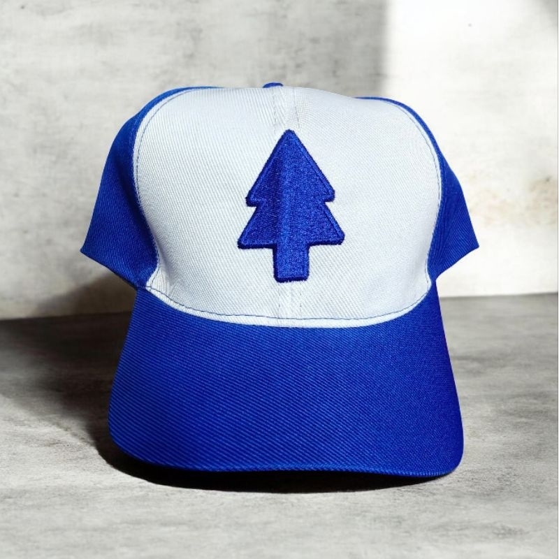 Boné Dipper Pines Gravity Falls Azul E Branco Geek Cosplay