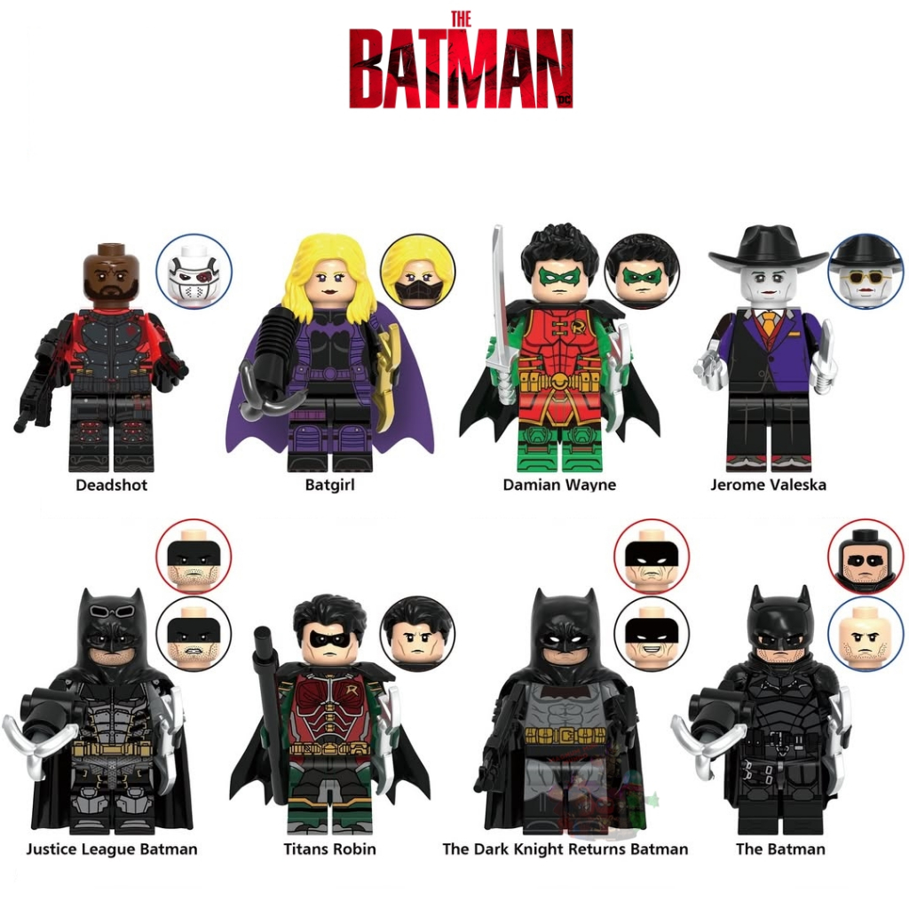 The Batman Cavaleiro das Trevas miniatura de coleção Damian Wayne Batgirl Deadshot minifigure Joker