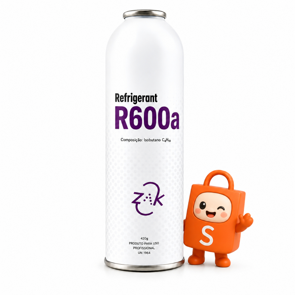 Fluido R600a 420g  Refrigerante Para Geladeira Freezer Refrigeração