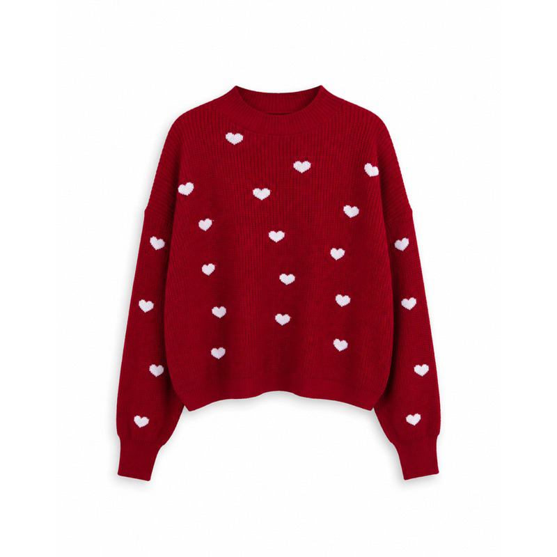 BLUSA CORAÇÃO TRICÔ PREMIUM TAMANHO ÚNICO