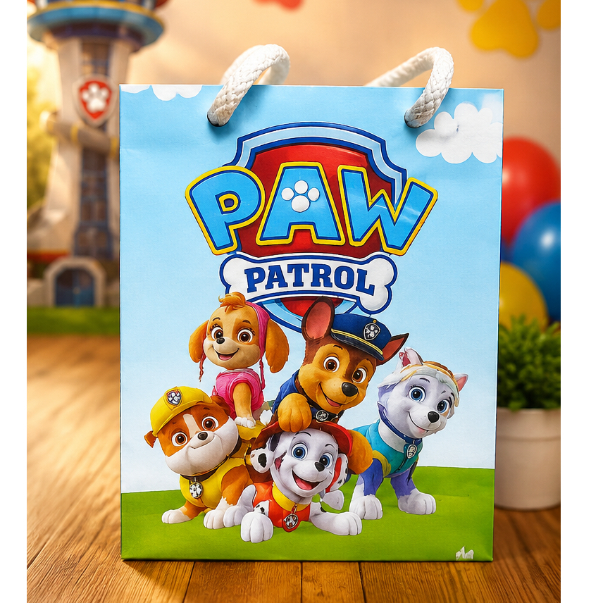 Sacolinha Surpresa Personalizada Festa Infantil Patrulha Canina Lembrancinha Aniversário • Todos os temas