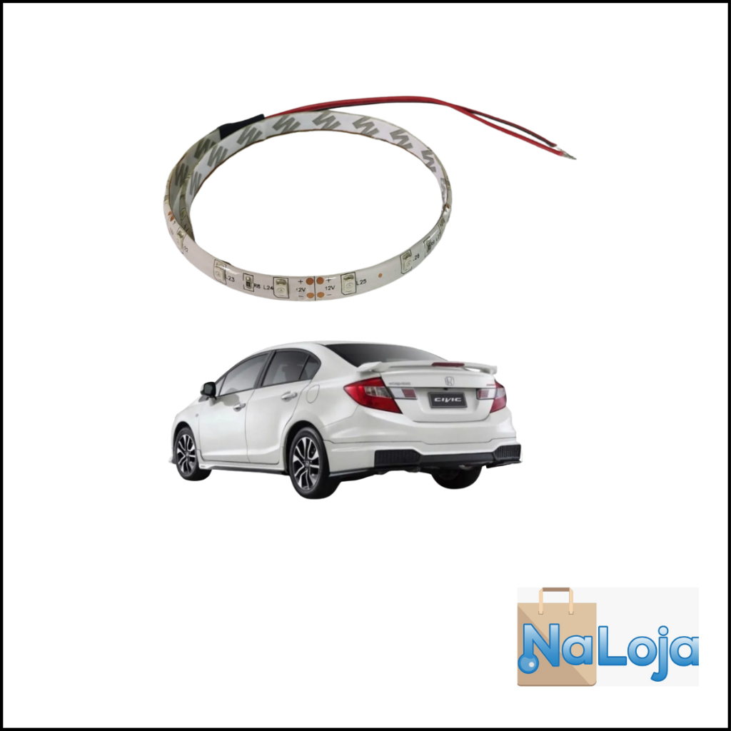 Fita Led Para Aerofolio Honda Civic