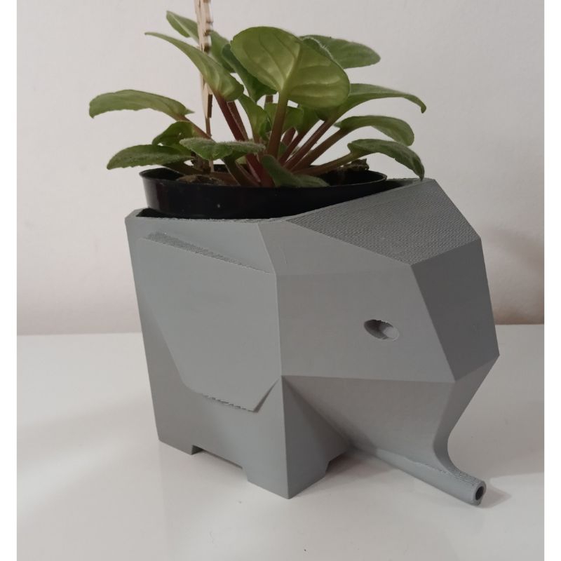 Escorredor de talheres e suporte para colher em formato de Elefante Decoração Utilidade Cachepô Minimalista
