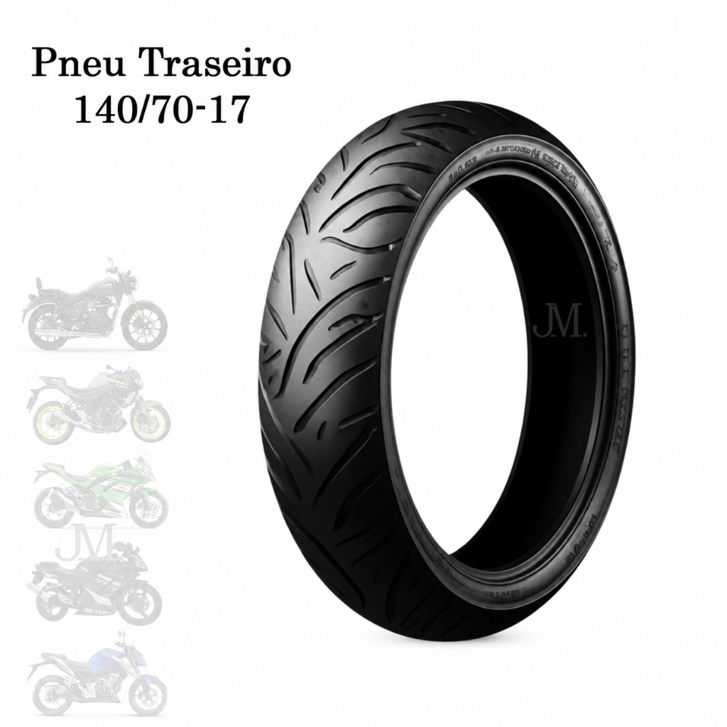 Pneu Traseiro 140/70-17 CB 300 Twister Ninja 300 400 Z300 Z400 MT-03 R3 Pro Tork