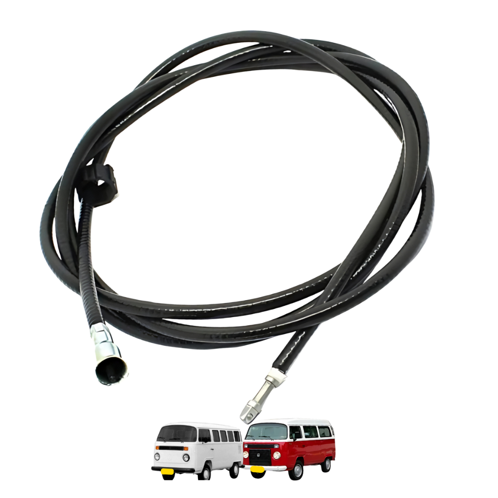 Cabo Velocímetro Kombi Clipper 1975 até 2005 Motor a Ar - Comprimento 2350mm