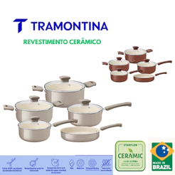 Jogo de Panelas 5 Peças Ceramic Veronese Tramontina