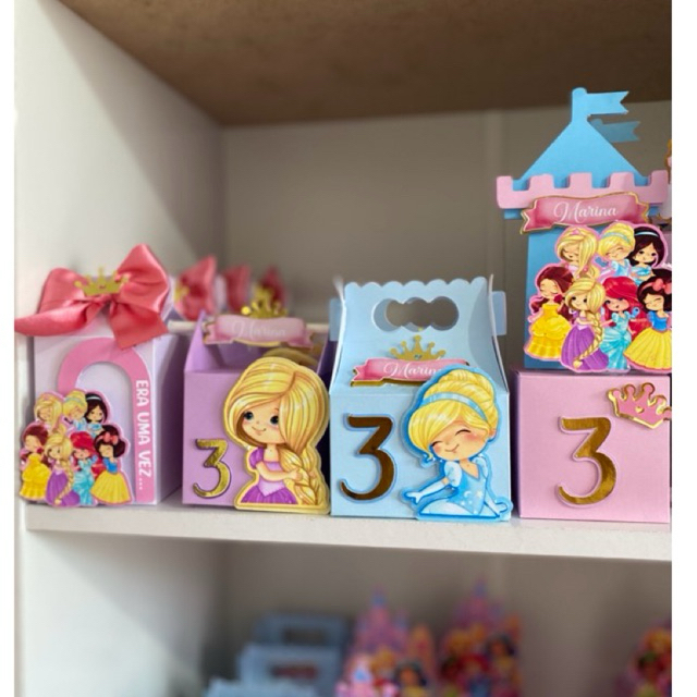 kit caixas personalizas - Princesas baby/ lembrancinhas para festas e aniversários / festa infantil