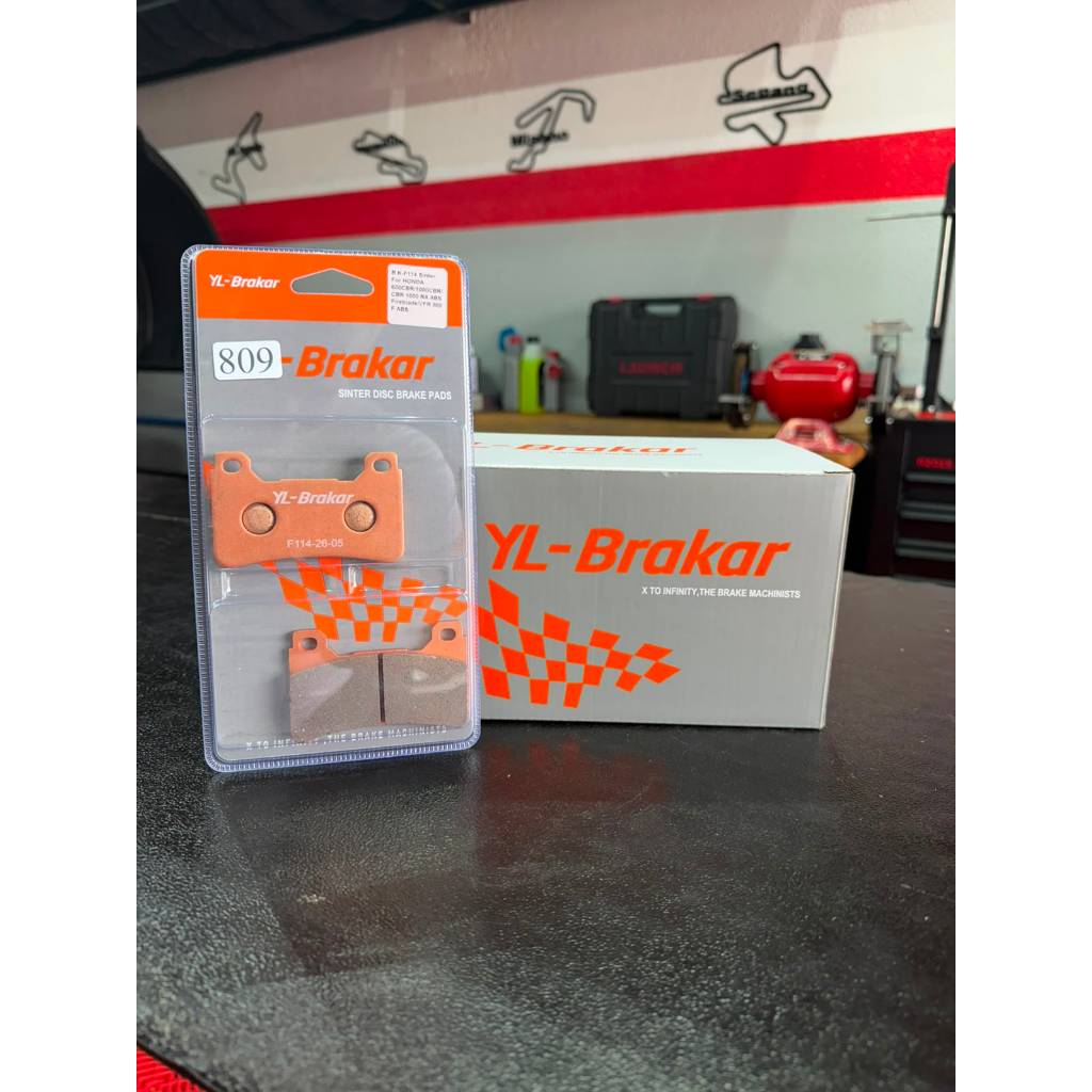 Pastilha de freio Moto YL Brakar 809HS-F114 HONDA CBR600, CBR1000 ABS Fireblade VFR800 F ABS