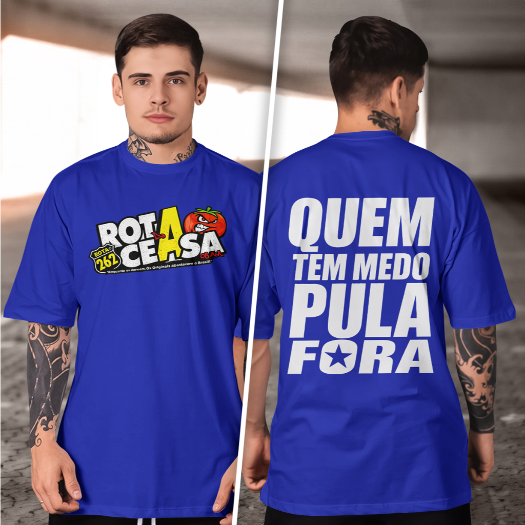 Camiseta Masculina Rota ceasa 262  Versátil – Combina com Tudo, estampado