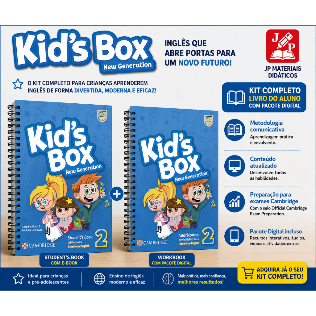 KIT KID'S BOX NEW GENERATION 2 - STUDENT´S BOOK+WORKBOOK