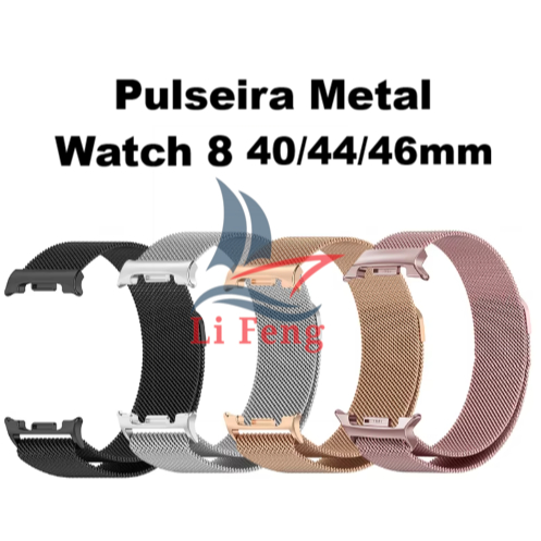 Pulseira de Metal Magnética Para Samsung Galaxy Watch 8 (40/44/46mm)/ Watch 9 (4