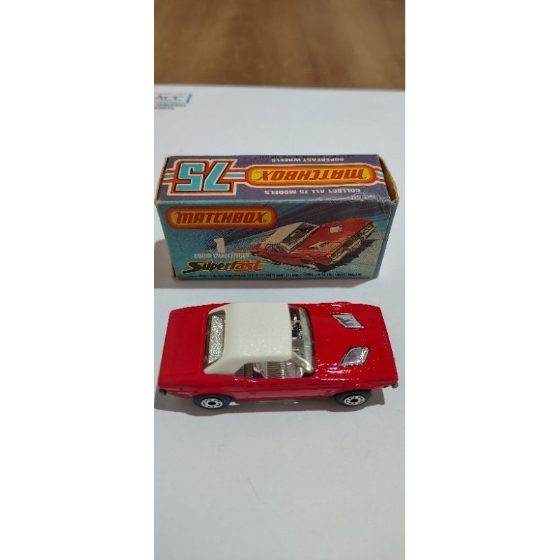 Matchbox Superfast Dodge Challenger Nº 1 – Colecionável Vintage