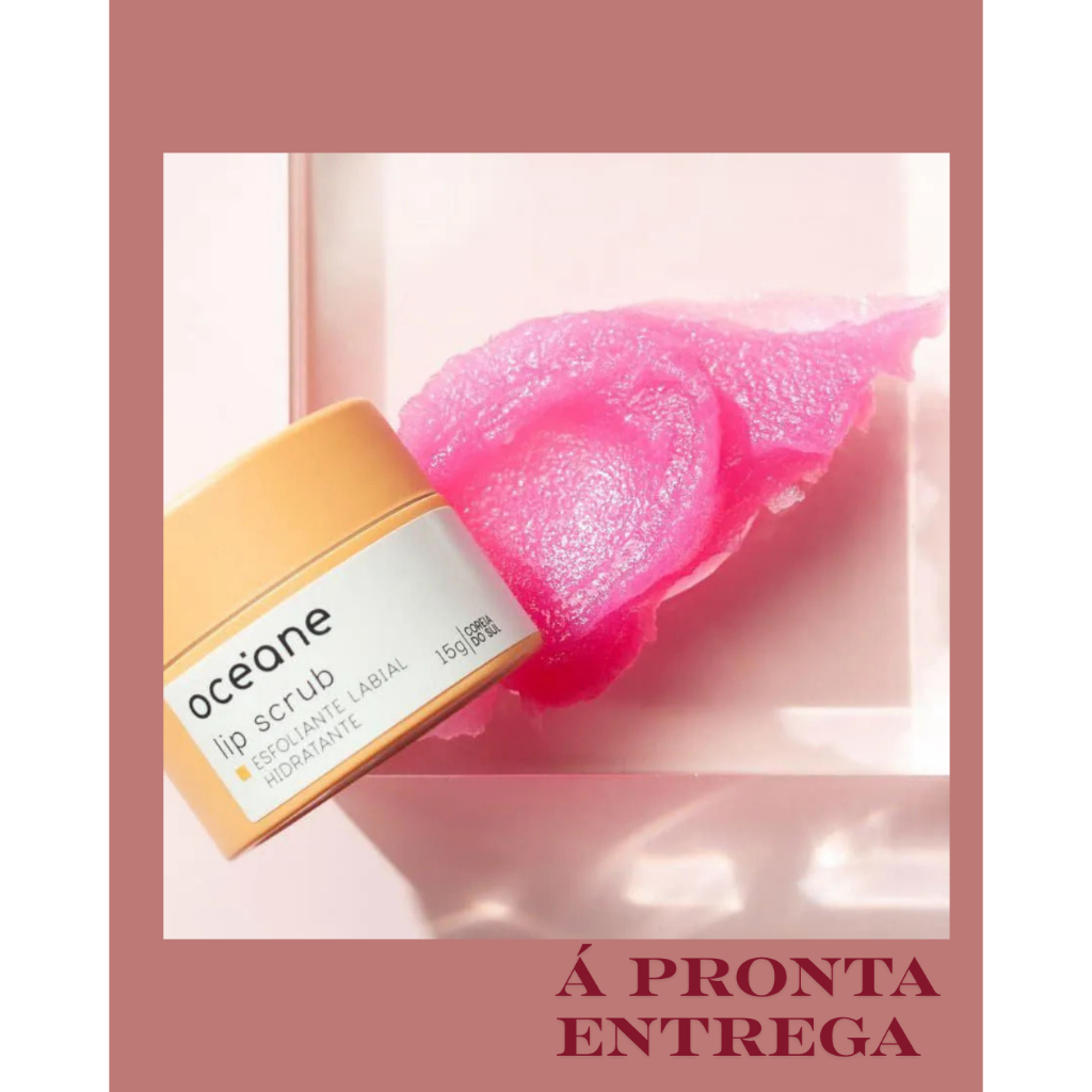 ESFOLIANTE LABIAL HIDRATANTE LIP SCRUB NUTRITIVO LABIOS MACIOS LISOS E HIDRATADOS 15G - OCEANE