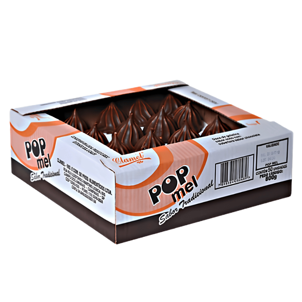 Pop Mel Teta De Nega Tradicional C/50un - Clamel