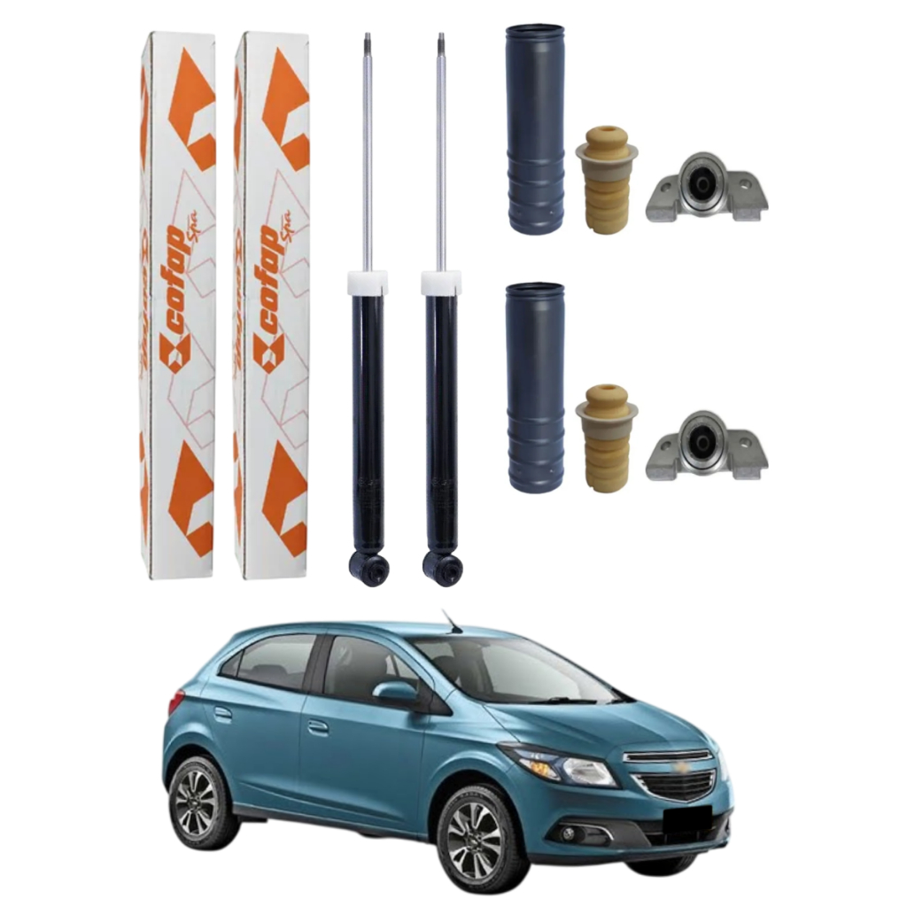 PAR AMORTECEDOR TRASEIRO ONIX 2012 A 2019 ORIGINAL COFAP + KITS