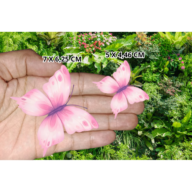 ENVIO RÁPIDO Kit com 30, 60 e 90 Borboletas V1 Topo de Bolo, Buquê, Enfeites e Decorações Criativa Pop — imagem 2 de 2