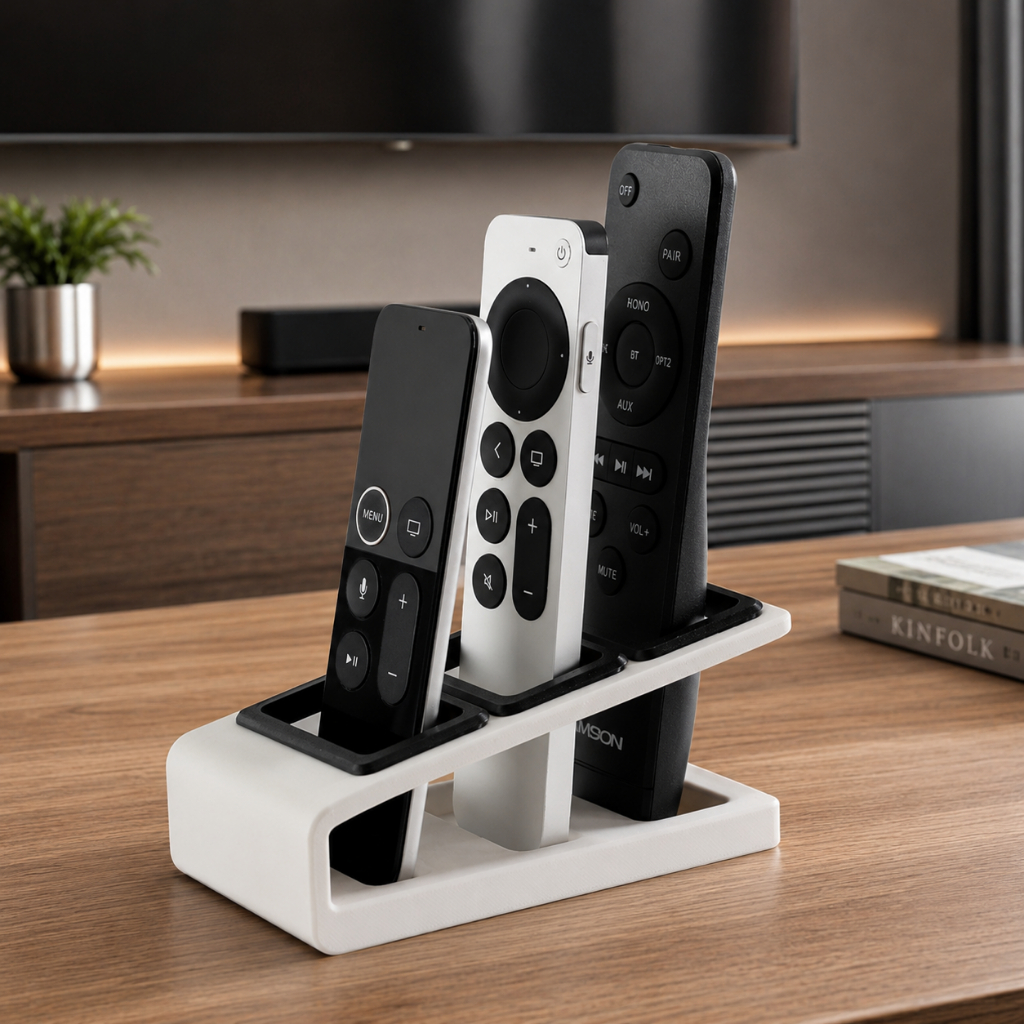 Porta Controle Remoto Organizador Mesa Sala Moderno Decorativo Suporte Controle TV Ar Universal