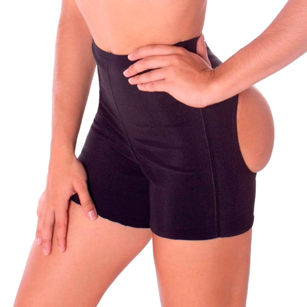 Calcinha Short Modeladores Cetinete Forro Algodão Aumenta Bumbum Glúteos