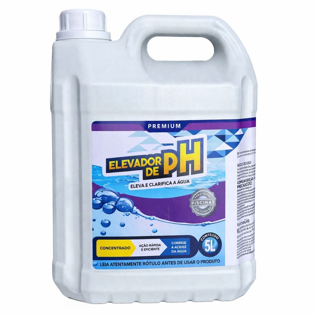 ELEVADOR DE PH Agua piscina Pronta Receber Convidados 5L