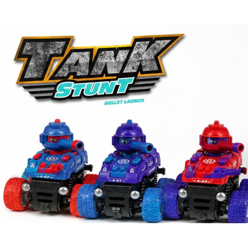 Tanque de Guerra Stunt 4x4 Carrinho Radical Com Lançador de Dardos Giro 360 Graus