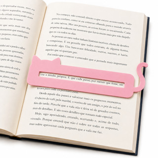 Régua De Leitura TDAH TDH Marcador De Página Gato Bookmark 2 Em 1 Auxílio Foco Escolar Estudantes Livros