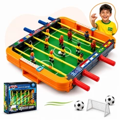 Mini Jogo de Futebol Totó Jogos Pebolim Futebol de Mesa Grande Brinquedos Presente Meninm Kizumba
