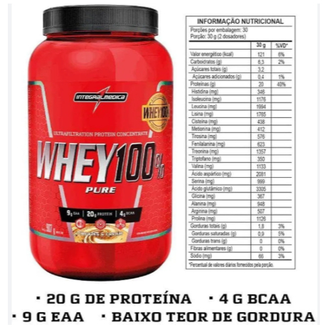 WHEY PURE 100 % INTEGRAL MEDICA POTE 900G COOKIES