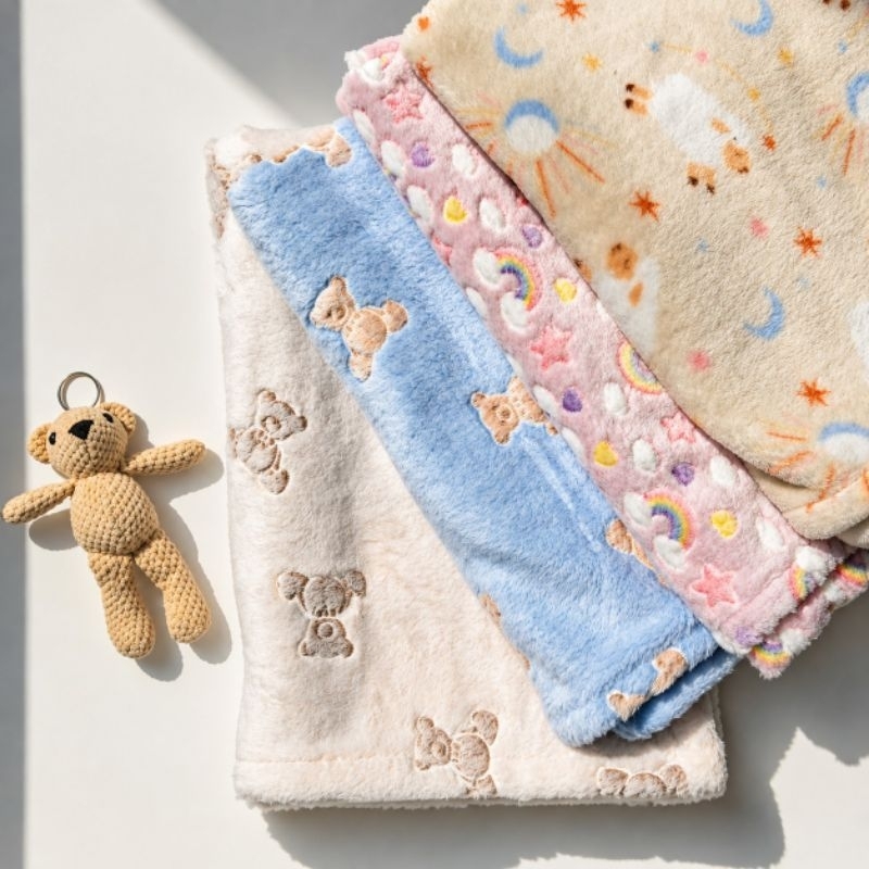 Manta Cobertor Bebê Soft 75x105cm Macio Enxoval Infantil hipoalergênico Molinelli