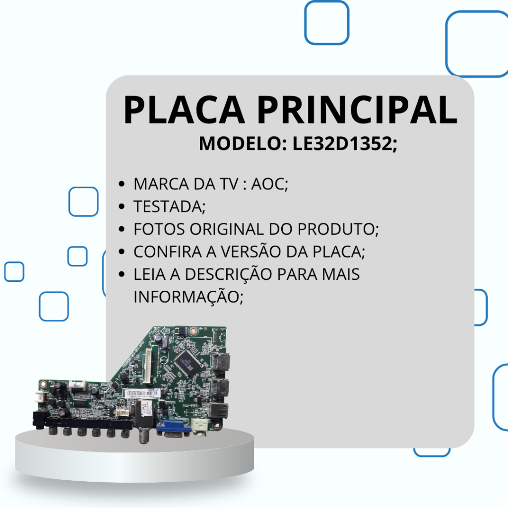 PLACA PRINCIPAL LE32D1352 TV AOC