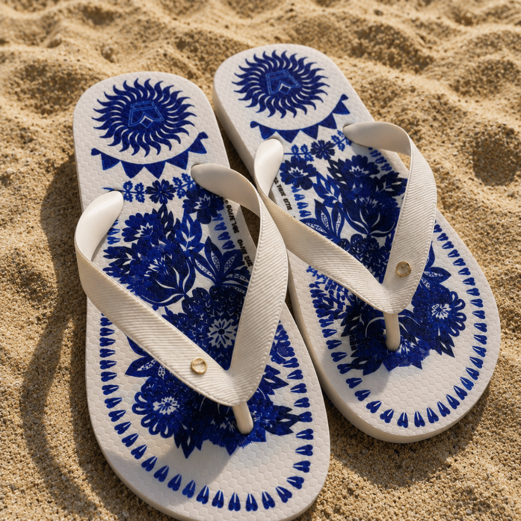 Chinelo Feminino de Dedo Estampado Resistente e Macio 33 ao 40