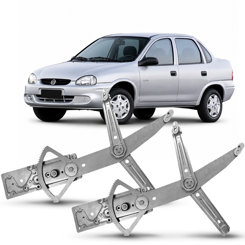 Par Máquina Vidro Elétrica Diant Corsa Classic 2004 a 2016