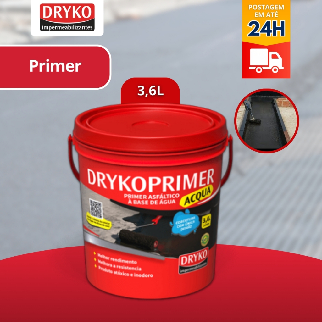 Primer Para Mantas Base Água Drykoprimer 3,6l