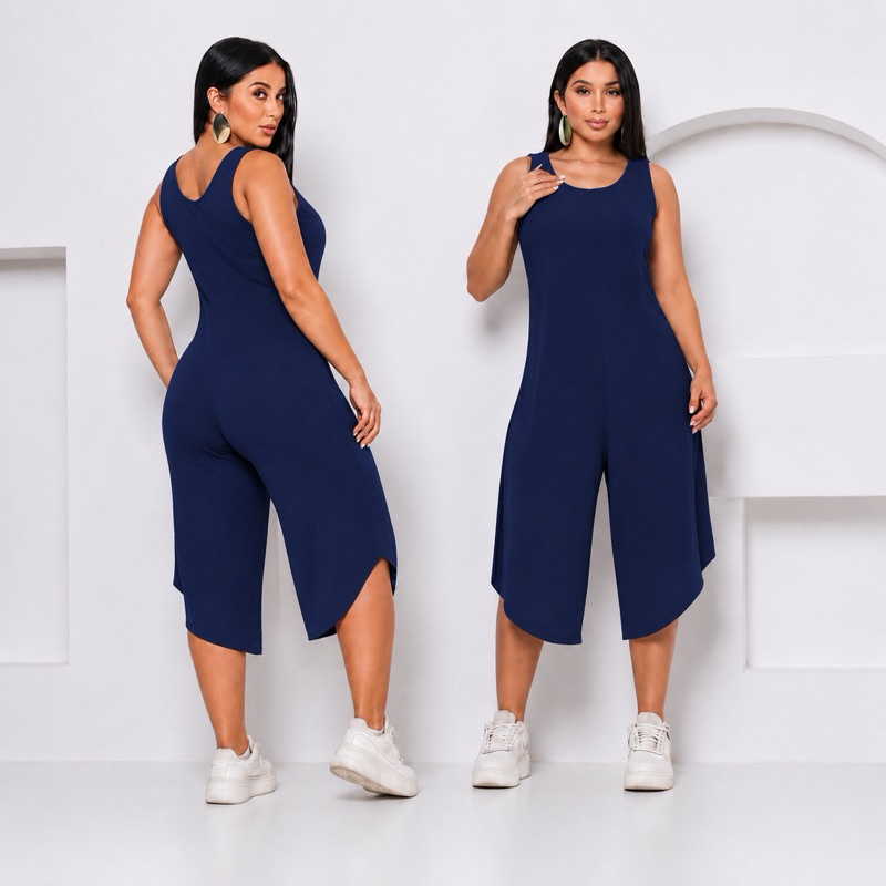 macacão envio Rápido casual midi  pantacurt listrado festa soltinho moda feminino lançamento mais vendidos