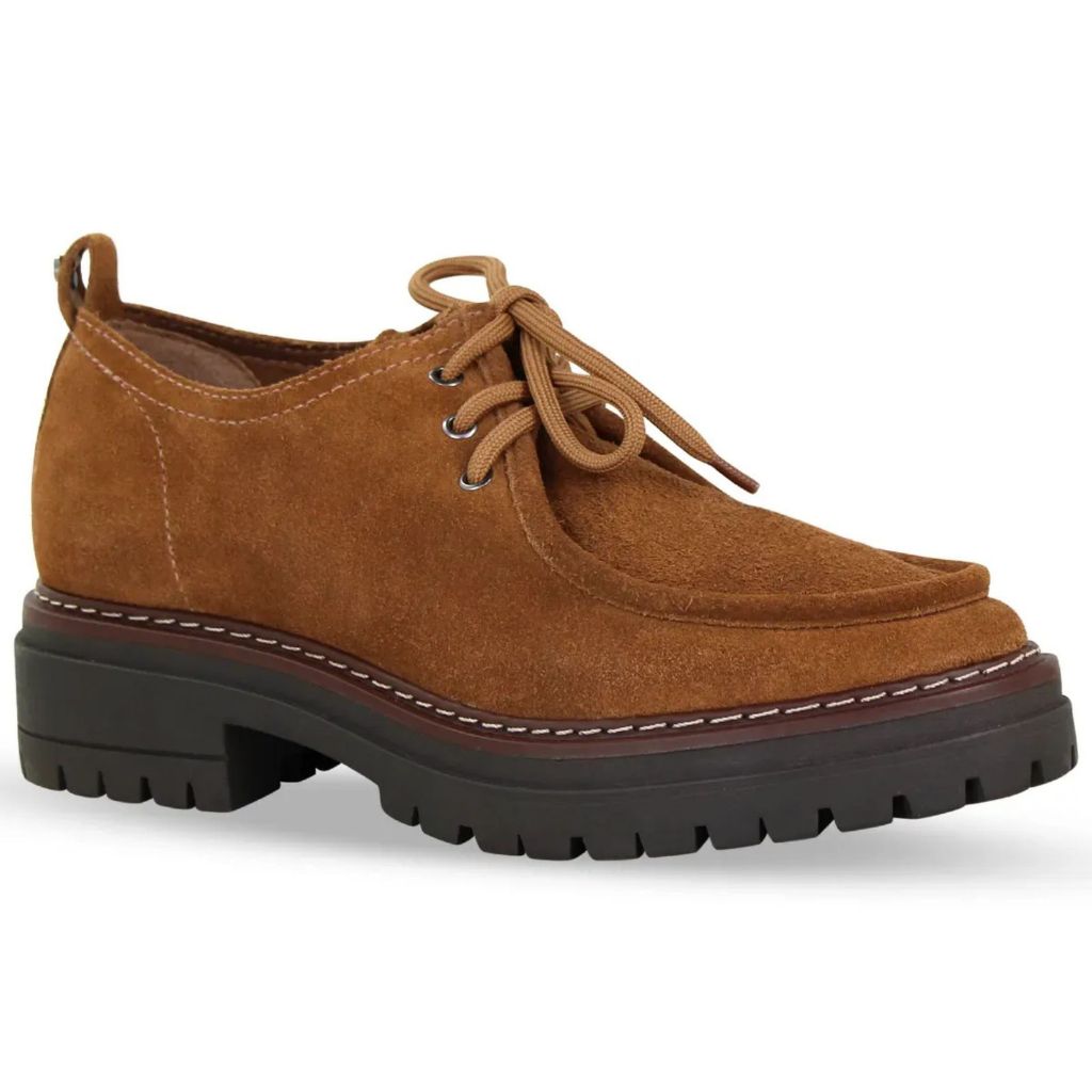 Sapato Mocassim Feminino Bottero Couro Com Cadarço Solado Tratorado Confortável Casual Elegante 377902