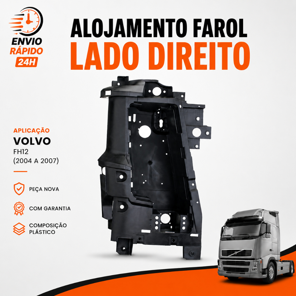 Caixa Bojo Alojamento Farol Fh 2004 2005 2006 2007 Direito
