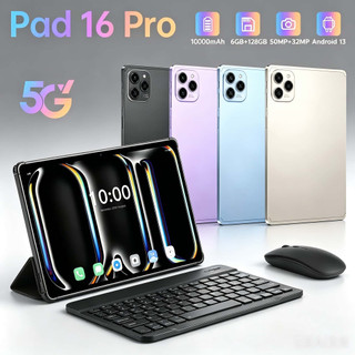 Tablet 6GB RAM +128GB HD 10,1 Polegadas Tela Grande PC pad Android Dual SIM Card Câmera 30MP e 13MP WIFI 5G 8000mAh