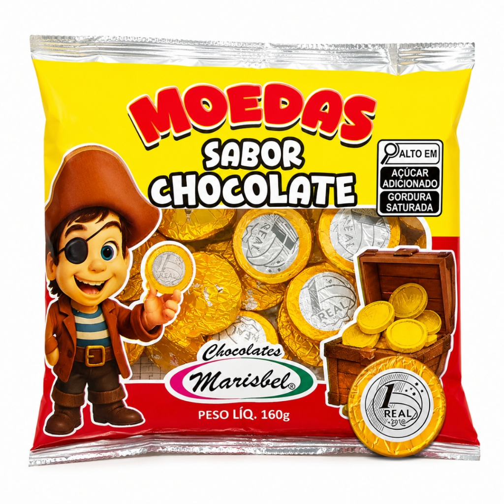 Marisbel Pacote Moedas de Chocolate 160g