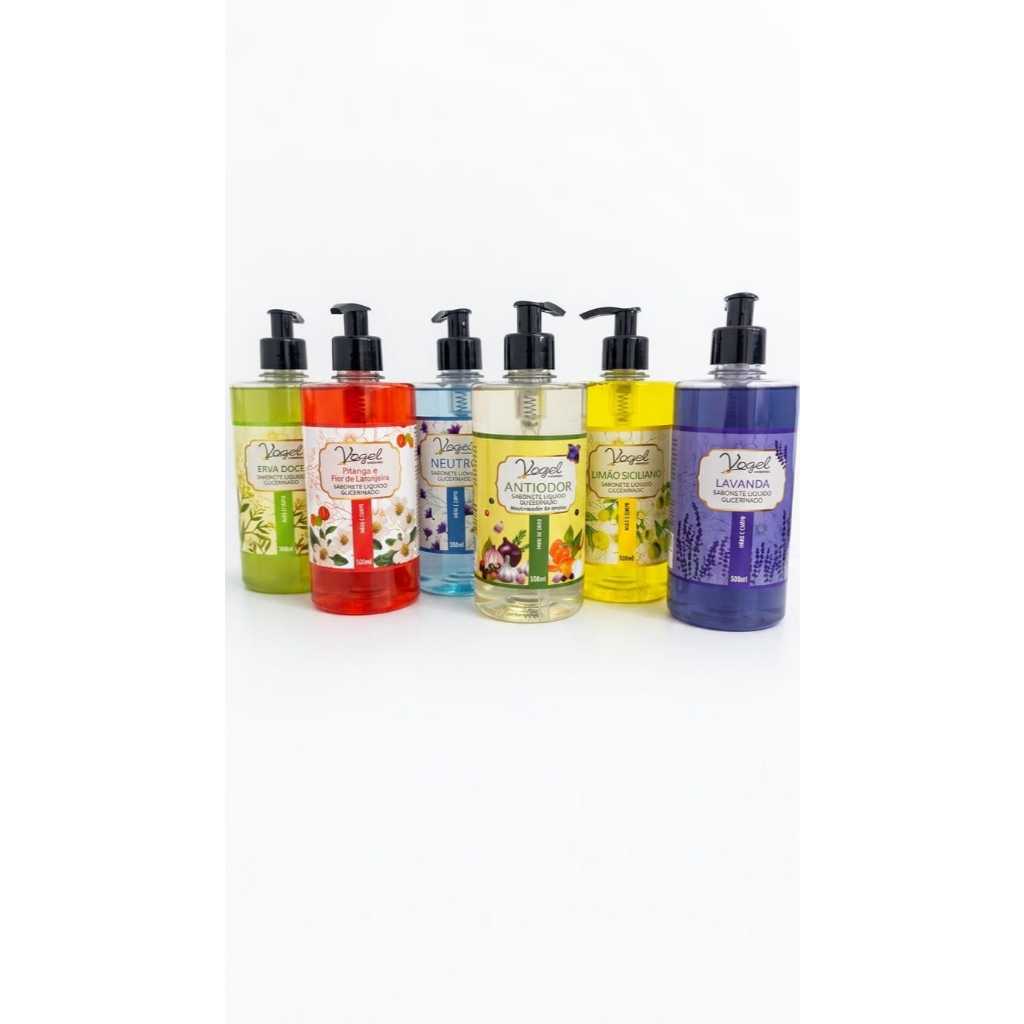 Sabonete Líquido Glicerinado Vogel 500ml Mãos E Corpo ( Aromas Sortidos )