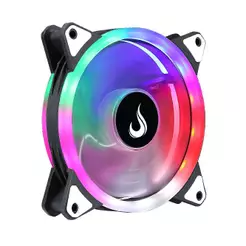 Ventoinha Rise Mode Galaxy Rainbow 120mm Preto - RM-FRM-02-RGB