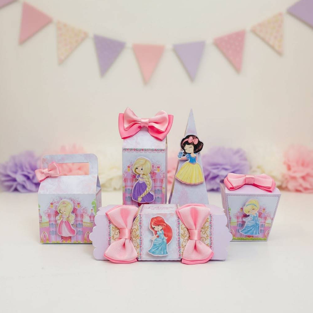 Kit Personalizado Festa/ Princesas da Disney / Lembrancinha Festa Infantil Aniversário Pegue e Monte Decoração