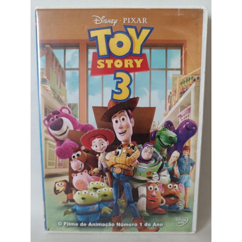 DVD Toy Story 3 Dublado Disney Pixar filme desenho infantil clássico colecionador