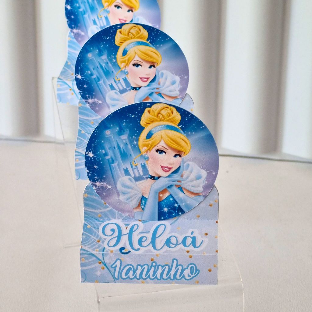 Porta Bis Duplo Cinderela / Personalizados /Lembrancinha de Festa /Aniversário