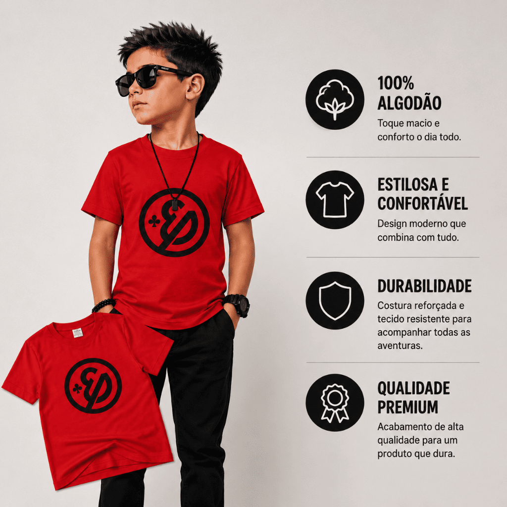 Camiseta Enaldinho Infantil Menino 100% Algodão Camisa Amarela Estampa Divertida personagem youtuber